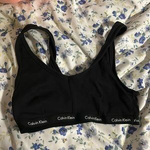 calvin klein bralette black